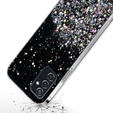 Θήκη για Samsung Galaxy M52 5G, Glittery, μαύρη