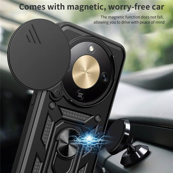 Θήκη CamShield Slide με προστατευτικό κάλυμμα για την κάμερα και δακτύλιο για το Honor Magic 8 Lite