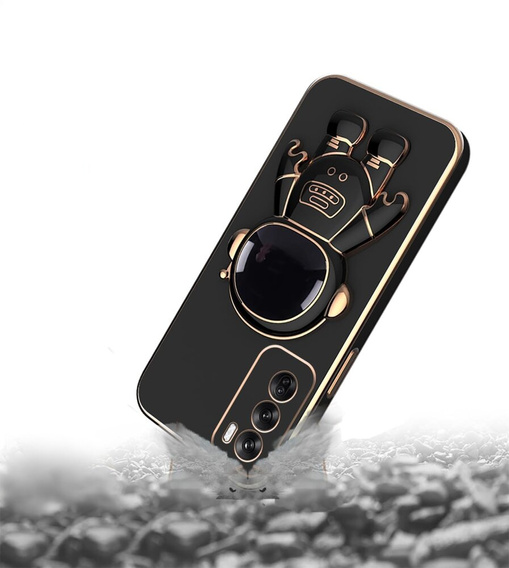 Θήκη για Oppo Reno 12 Pro, Astronaut, μαύρη
