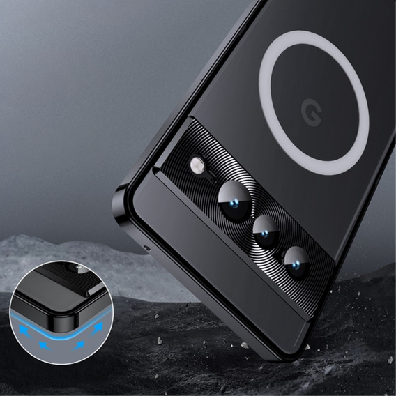 θήκη προστασίας κάμερας για το Google Pixel 8 Pro, CamShield MagSafe, διαφανής / μαύρη