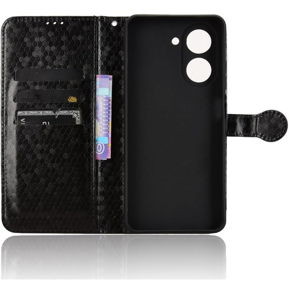 θήκη πτερύγιο για Xiaomi Redmi A5, Wallet Rhombus, μαύρη
