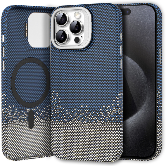 Θήκη για iPhone 15 Pro Max, Πλαίσιο Kickstand, για MagSafe, Sand Blue