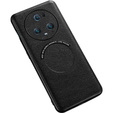 Θήκη για Honor Magic 5 Pro, Leather Hybrid MagSafe, μαύρη