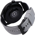 Λουράκι σιλικόνης ERBORD Universal 22mm, Dual Color, γκρι / μαύρη / μαύρη αγκράφα