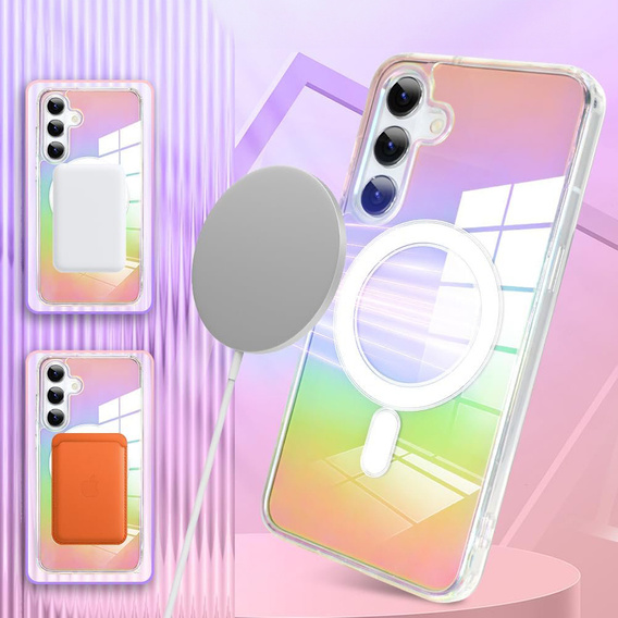 Θήκη για Samsung Galaxy A16, Fusion Hybrid, για MagSafe, πολύχρωμη + Γυαλί για την οθόνη