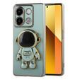 θήκη για το Xiaomi Redmi Note 13 5G, Astronaut, πράσινη + μετριασμένο γυαλί 9H