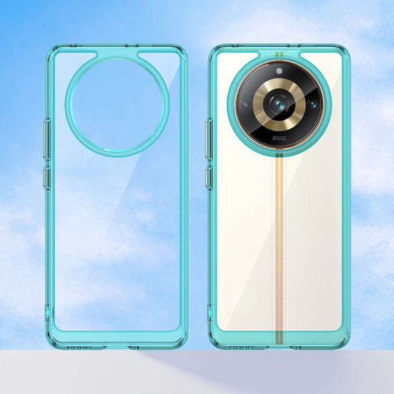 Θήκη για Realme 11 Pro 5G / 11 Pro+ 5G, Fusion Hybrid, διαφανής / μπλε