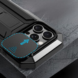 Θήκη για iPhone 16 Pro Max, R-JUST CamShield Slide, θωρακισμένη, μαύρη