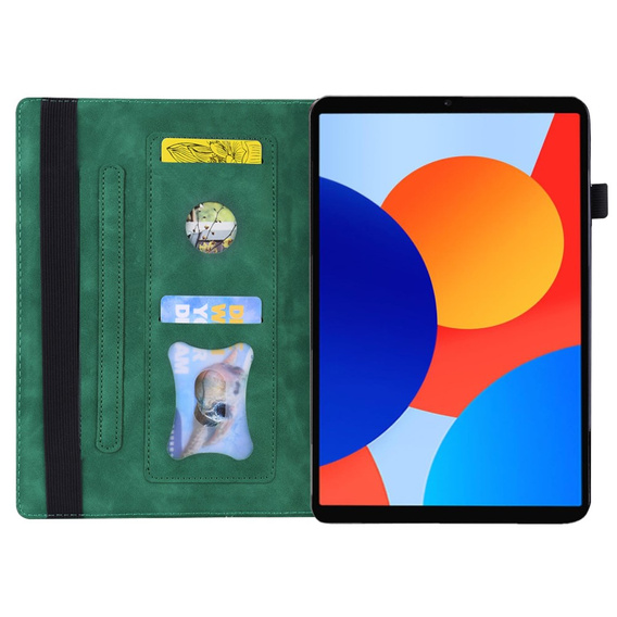θήκη για Xiaomi Redmi Pad SE 8.7, Classic, με υποδοχή γραφίδας, πράσινη