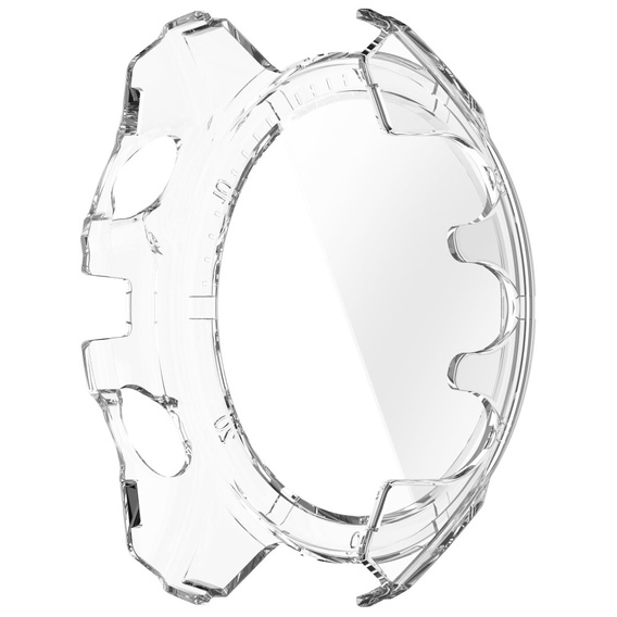 Θήκη 2σε1 + γυαλί μετριασμένο για Garmin Fenix 8 43mm, διαφανής