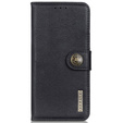 KHAZNEH θήκη RFID για Motorola G85 5G, Litchi Texture, μαύρη