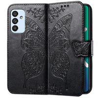 Θήκη με πτερύγιο για Samsung Galaxy M23 5G / M13, Butterfly, μαύρη