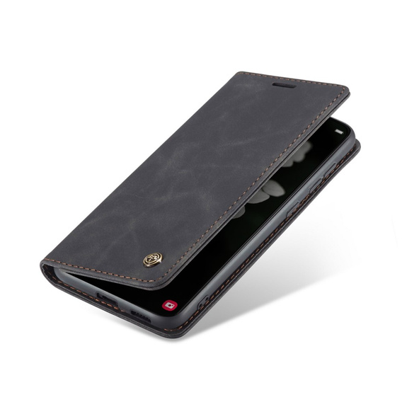θήκη CASEME για Samsung Galaxy S22 5G, Leather Wallet Case, μαύρη