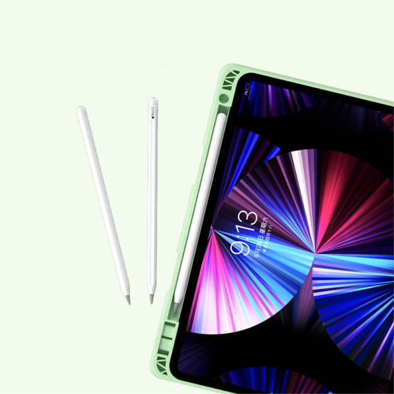 Θήκη + πληκτρολόγιο iPad Air 10.9 4 2020 / 5 2022, Touchpad, πράσινη