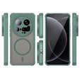Θήκη για Xiaomi 15 Ultra, για MagSafe, ERBORD Μatt Case, πράσινη
