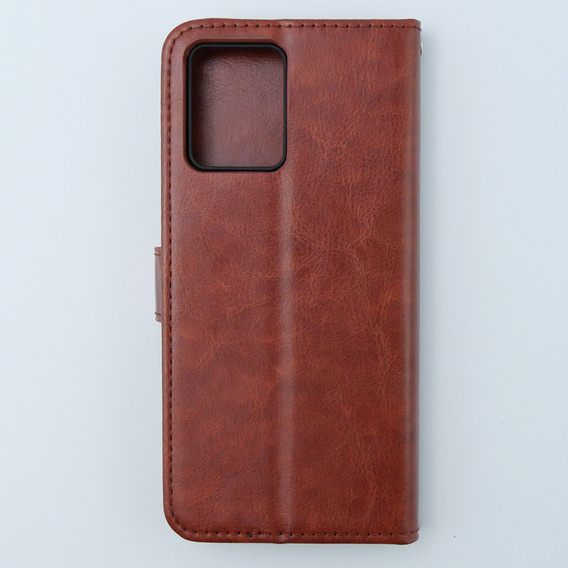 Θήκη με πτερύγιο για Motorola Moto G54 5G, Crazy Horse Wallet, καφέ