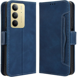 Θήκη με πτερύγιο για Realme 14X / Realme C75, Card Slot, σκούρο μπλε