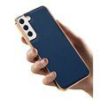 Θήκη για Samsung Galaxy S21, Cowhide Leather, μπλε
