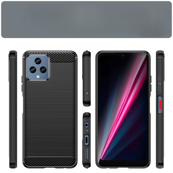 Θήκη για T Phone 5G, Carbon, μαύρη