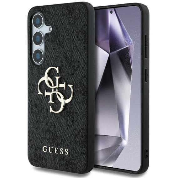 GUESS Θήκη για Samsung Galaxy S25, 4G Big Metal Logo, μαύρη