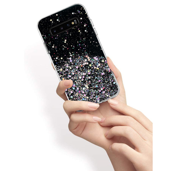 Θήκη για Samsung Galaxy S10 Plus, Glittery, μαύρη