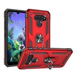 θωρακισμένη θήκη για LG K50 / Q60, Nox Case Ring, κόκκινη
