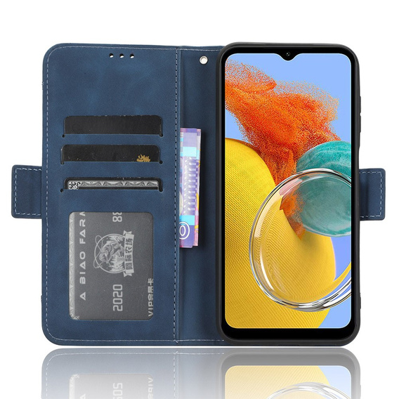Θήκη με πτερύγιο για Samsung Galaxy M34, Card Slot, μπλε