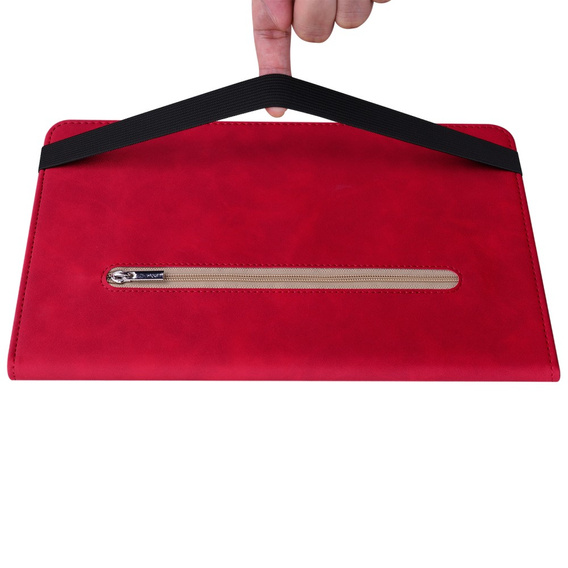 Θήκη για Lenovo Tab M9, Wallet Pen Slot, κόκκινη