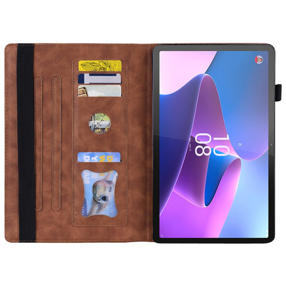 θήκη για Lenovo Tab P11 Pro Gen 2 TB132FU TB132XU 11.2", Classic, με υποδοχή γραφίδας, καφέ