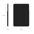 θήκη για το Samsung Galaxy Tab S6 Lite Tri-fold, Magnetic smartcase, μαύρη
