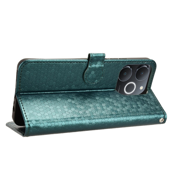 θήκη πτερύγιο για Realme Note 70T 4G, Wallet Rhombus, πράσινη