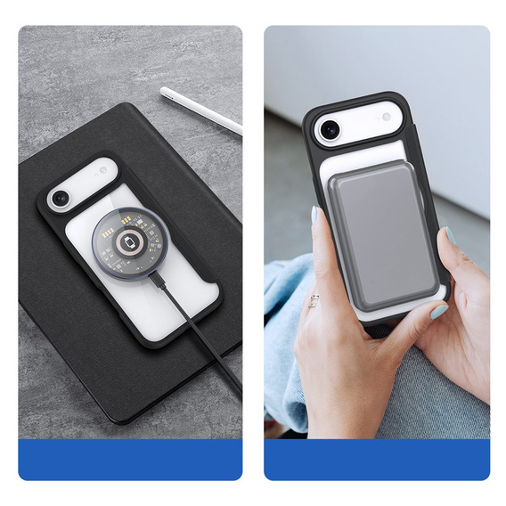Θήκη Dux Ducis για iPhone Air, Skin X Pro, με πτερύγιο, για MagSafe, μαύρο