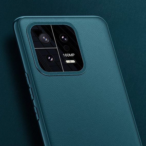 Δερμάτινη θήκη για Xiaomi 13, leather hybrid, πράσινη