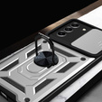 Θήκη για Samsung Galaxy S23 Plus, CamShield Slide, ασημένιο