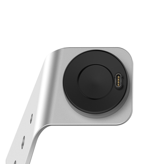 Σταθμός σύνδεσης USB αλουμινίου για Garmin Fenix 7/7S/7X/6/6X/6S, ασημί