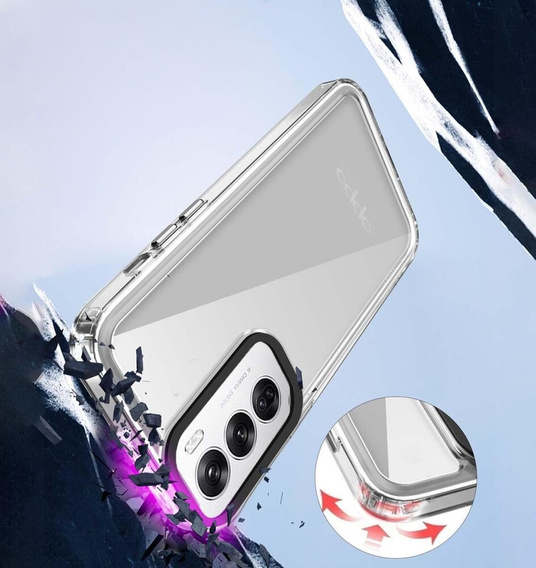 Θήκη για Oppo Reno 12 Pro, Fusion Hybrid, διαφανής