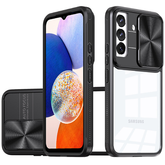 Θήκη για Samsung Galaxy A14 4G/5G, Slide Camera, μαύρη