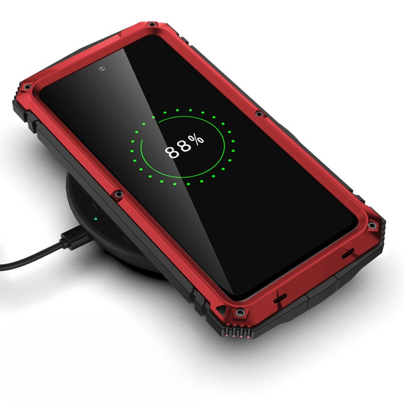 Θήκη για Samsung Galaxy S21 FE, R-JUST, θωρακισμένη, κόκκινη