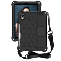 Etui do iPad mini 6, Honeycomb z paskiem, Czarne