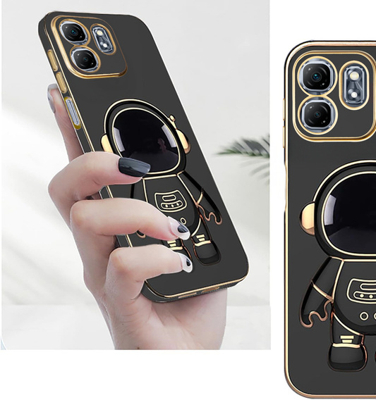 Θήκη για Infinix Hot 50i 4G, Astronaut, μαύρη