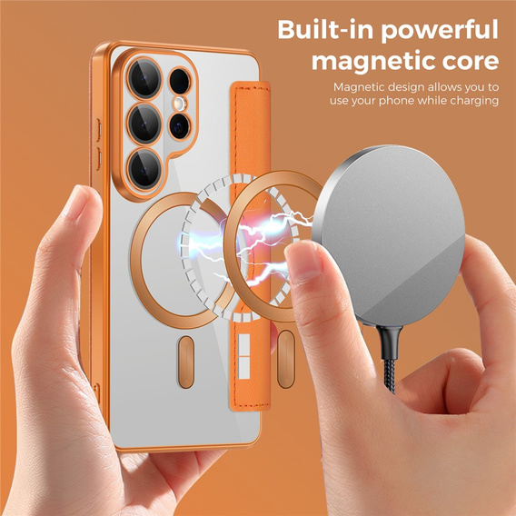 Θήκη με πτυσσόμενο καπάκι RFID Wallet MagSafe με προστασία κάμερας για Samsung Galaxy S26 Ultra