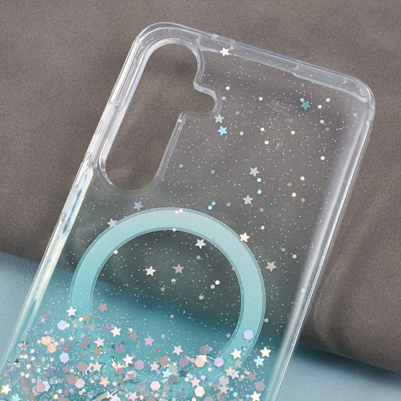 θήκη για Samsung Galaxy S24, Glittery, για MagSafe, πράσινη