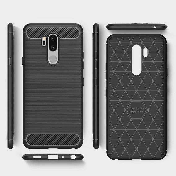 Θήκη για LG G7 ThinQ / G7 Fit, Carbon, μαύρη