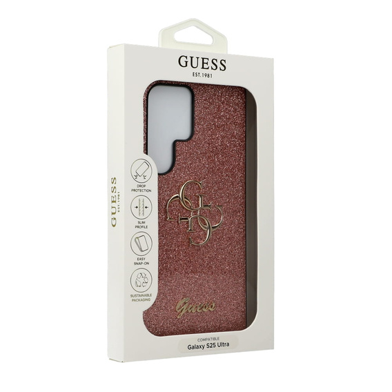 GUESS Θήκη για Samsung Galaxy S25 Ultra, 4G Big Metal Logo, ροζ