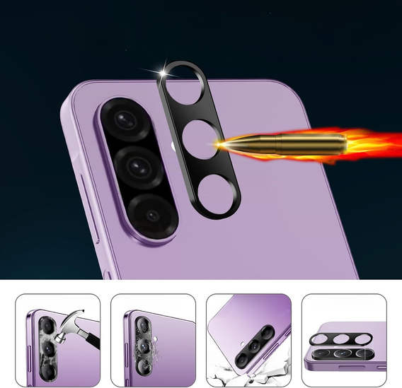 Μετριασμένο γυαλί για κάμερα για το Samsung Galaxy A56 5G, μαύρη