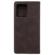 Θήκη για Motorola Edge 40 Neo, ERBORD Vintage, πορτοφόλι με πτερύγιο, καφές