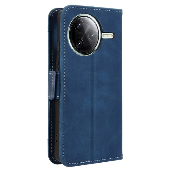 Θήκη με πτερύγιο για Xiaomi Poco F7 Ultra, Card Slot, σκούρο μπλε
