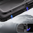 Αδιάβροχη θήκη IP68 για iPhone 16 Pro, SHELLBOX MagSafe, μαύρη