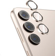 2x ERBORD μετριασμένο γυαλί για την κάμερα για να Samsung Galaxy S24+ Plus, χρυσή