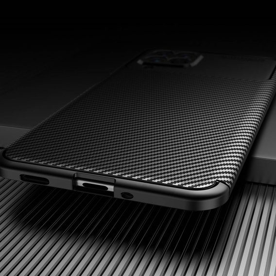 Θήκη για Samsung Galaxy M53 5G, Carbon Gel, μαύρη
